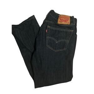 VGUC Levi's Dark Blue Denim Jeans Red Tag 505 Size 33x30